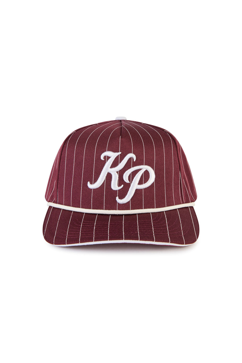 Deep Red Pinstripe Hat
