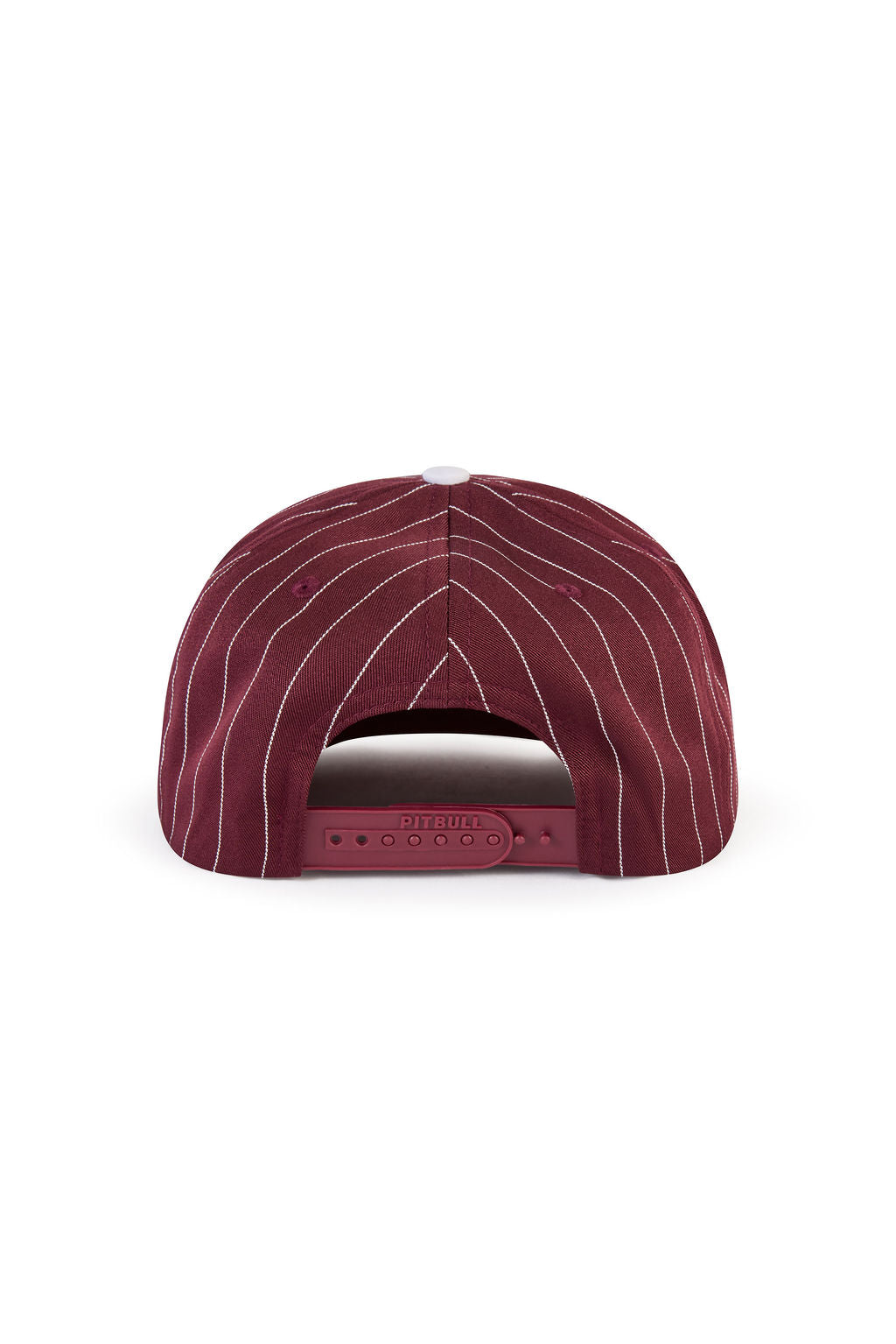 Deep Red Pinstripe Hat